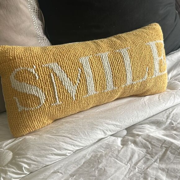 Eastern Accents Smile Rectangular Pillow - Picture 1 of 5